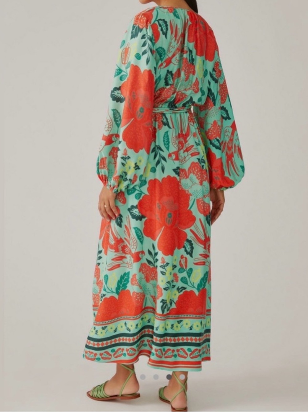 FARM Rio poppy print Maxi Dress NWT - Picture 2 of 14
